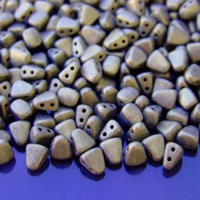 10g Nib-Bit Beads 6x5mm Metallic Suede Gold Michael's UK Jewellery