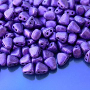 10g Nib-Bit Beads 6x5mm Metallic Suede Purple Michael's UK Jewellery