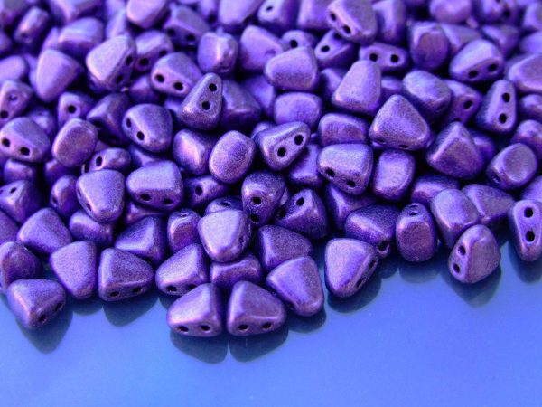 10g Nib-Bit Beads 6x5mm Metallic Suede Purple Michael's UK Jewellery