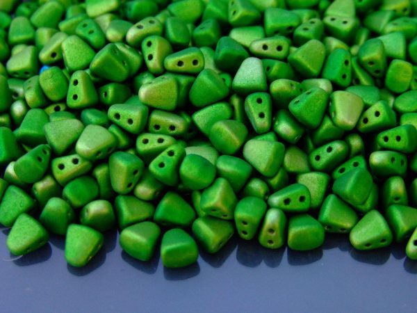 10g Nib-Bit Beads 6x5mm Metalust Matte Apple Green Michael's UK Jewellery
