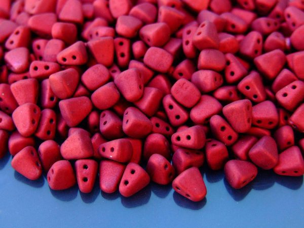 10g Nib-Bit Beads 6x5mm Metalust Matte Lipstick Red Michael's UK Jewellery