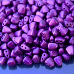 10g Nib-Bit Beads 6x5mm Metalust Matte Purple Michael's UK Jewellery