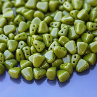 10g Nib-Bit Beads 6x5mm Opaque Olivine Michael's UK Jewellery