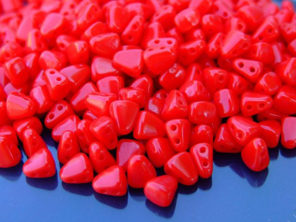 10g Nib-Bit Beads 6x5mm Opaque Red Michael's UK Jewellery