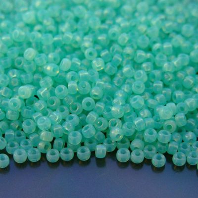 10g Opal Aqua MATUBO Seed Beads 8/0 3mm Michael's UK Jewellery