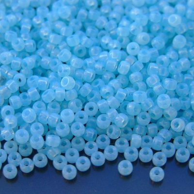 10g Opal Aquamarine MATUBO Seed Beads 8/0 3mm Michael's UK Jewellery