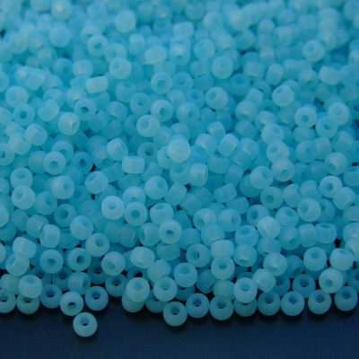 10g Opal Aquamarine Matt MATUBO Seed Beads 8/0 3mm Michael's UK Jewellery