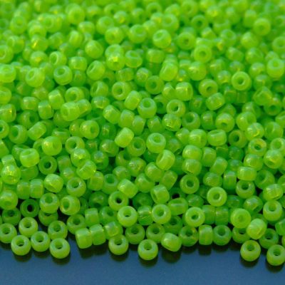 10g Opal Green Peridot MATUBO Seed Beads 8/0 3mm Michael's UK Jewellery