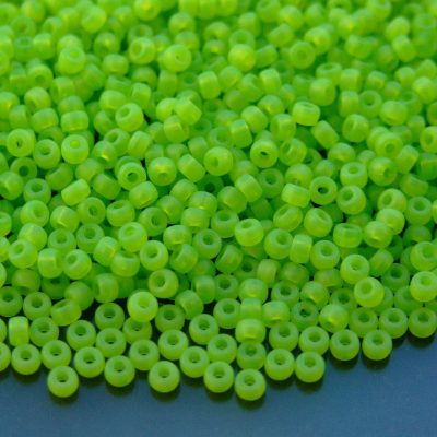 10g Opal Green Peridot Matt MATUBO Seed Beads 8/0 3mm Michael's UK Jewellery