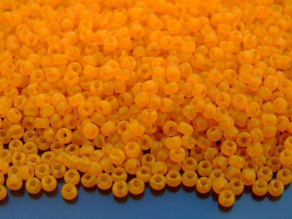 10g Opal Orange Carrot Matt MATUBO Seed Beads 8/0 3mm Michael's UK Jewellery