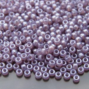 10g Opal Violet Luster MATUBO Seed Beads 8/0 3mm Michael's UK Jewellery