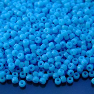 10g Opaque Blue Turquoise MATUBO Seed Beads 8/0 3mm Michael's UK Jewellery