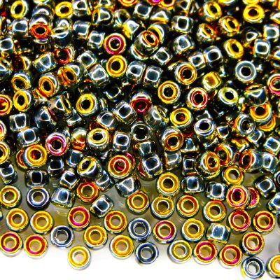 10g Opaque Jet Full Marea MATUBO Seed Beads 6/0 4mm Michael's UK Jewellery