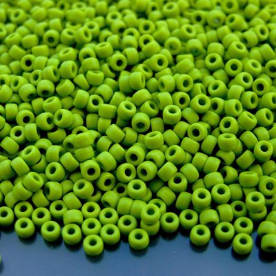 10g Opaque Olivine Matte MATUBO Seed Beads 8/0 3mm Michael's UK Jewellery