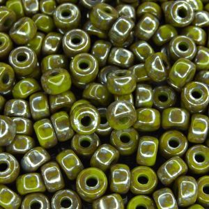 10g Opaque Olivine Rembrandt MATUBO Seed Beads 2/0 6mm Michael's UK Jewellery