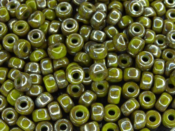 10g Opaque Olivine Rembrandt MATUBO Seed Beads 2/0 6mm Michael's UK Jewellery