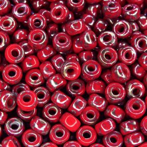 10g Opaque Red Rembrandt MATUBO Seed Beads 2/0 6mm Michael's UK Jewellery