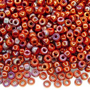 10g Opaque Red Vega MATUBO Seed Beads 6/0 4mm Michael's UK Jewellery