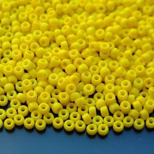 10g Opaque Yellow MATUBO Seed Beads 8/0 3mm Michael's UK Jewellery