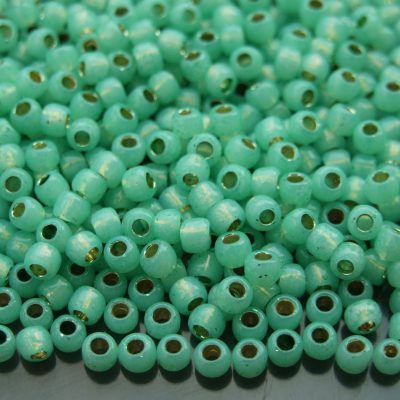 10g PF2103 PermaFinish Translucent Silver Lined Peridot Toho Seed Beads 6/0 4mm Michael's UK Jewellery