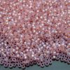 TOHO Seed Beads PF2105 PermaFinish Silver Lined Milky Baby Pink 11/0 beads mouse