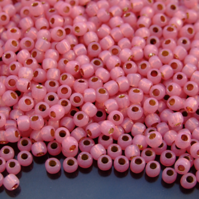 10g PF2106 PermaFinish Translucent Silver Lined Mauve Toho Seed Beads 6/0 4mm Michael's UK Jewellery