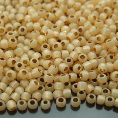10g PF2110 PermaFinish Silver Lined Milky Light Topaz Toho Seed Beads 6/0 4mm Michael's UK Jewellery
