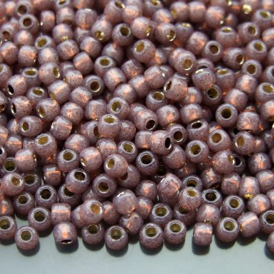 10g PF2114 PermaFinish Translucent Silver Lined Nutmeg Toho Seed Beads 6/0 4mm Michael's UK Jewellery