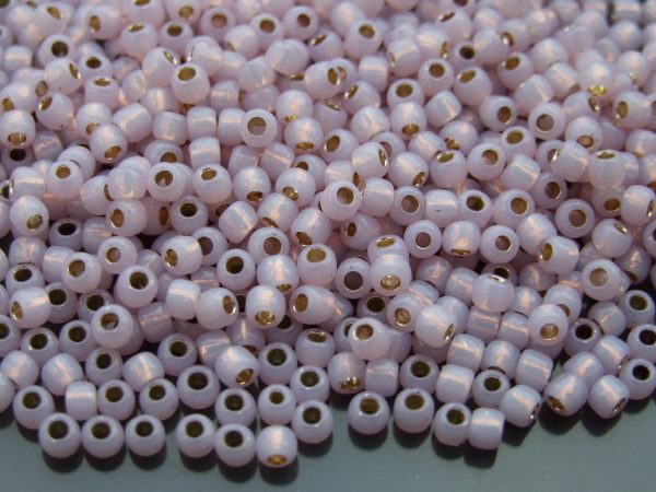 10g PF2121 PermaFinish Silver Lined Milky Light Amethyst Toho Seed Beads 6/0 4mm Michael's UK Jewellery