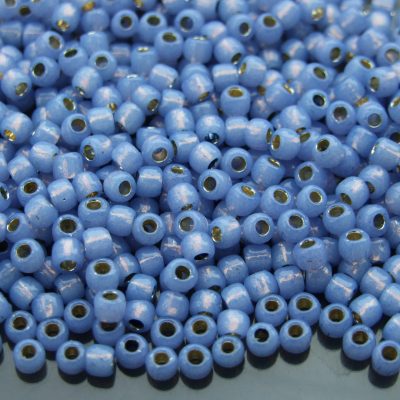 10g PF2123 PermaFinish Translucent Silver Lined Indigo Toho Seed Beads 6/0 4mm Michael's UK Jewellery