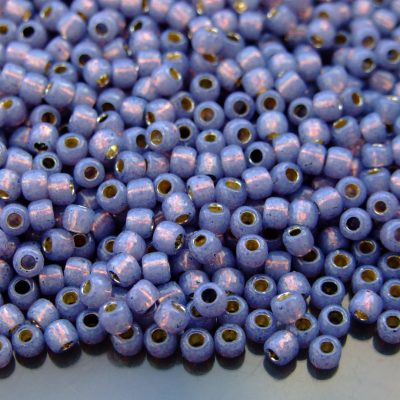 10g PF2124 PermaFinish Silver Lined Milky Tanzanite Toho Seed Beads 6/0 4mm Michael's UK Jewellery