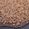 TOHO Seed Beads PF2126 PermaFinish Silver Lined Milky Peachy Pink 8/0 beads mouse