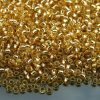 TOHO Seed Beads PF22 PermaFinish Silver Lined Light Topaz 8/0 beads mouse