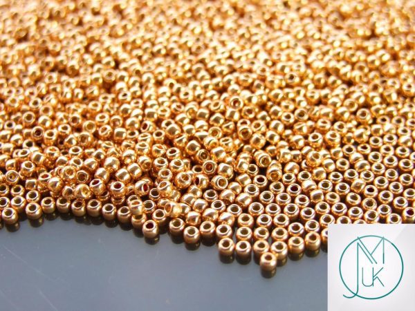 10g PF551 PermaFinish Galvanized Rose Gold Toho Seed Beads 11/0 2.2mm Michael's UK Jewellery