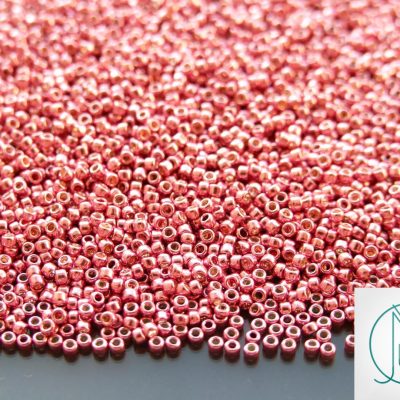 10g PF553 PermaFinish Galvanized Pink Lilac Toho Seed Beads 15/0 1.5mm Michael's UK Jewellery