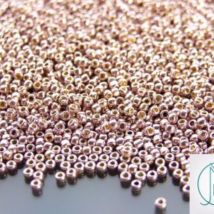 TOHO Seed Beads PF554 PermaFinish Galvanized Lilac 11/0 beads mouse