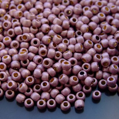 10g PF554F PermaFinish Galvanized Matte Lavender Toho Seed Beads 6/0 4mm Michael's UK Jewellery