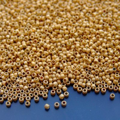 10g PF557F PermFinish Matte Galvanized Aluminium Toho Seed Beads 15/0 1.5mm Michael's UK Jewellery