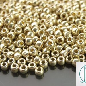 10g PF558 PermaFinish Galvanized Aluminium Toho Seed Beads 6/0 4mm Michael's UK Jewellery