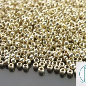 10g PF558 PermaFinish Galvanized Aluminium Toho Seed Beads 8/0 3mm Michael's UK Jewellery