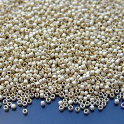 10g PF558F PermFinish Matte Galvanized Starlight Toho Seed Beads 15/0 1.5mm Michael's UK Jewellery