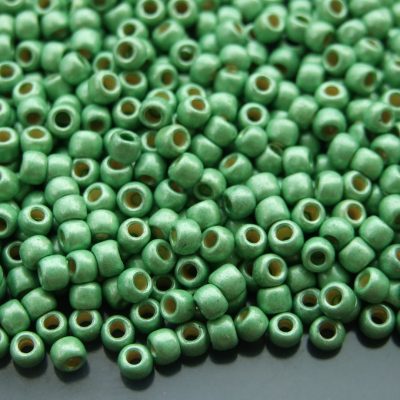 10g PF560F PermaFinish Galvanized Matte Seafoam Toho Seed Beads 6/0 4mm Michael's UK Jewellery