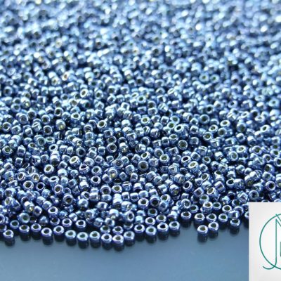 10g PF567 PermFinish Metallic Polaris Toho Seed Beads 15/0 1.5mm Michael's UK Jewellery