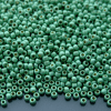 TOHO Seed Beads PF570F PermaFinish Galvanized Matte Mint Green 11/0 beads mouse