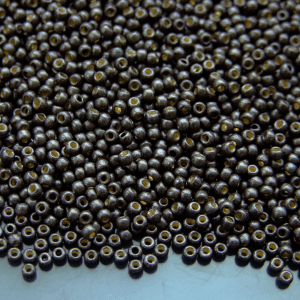 TOHO Seed Beads PF595F PermaFinish Matte Galvanized Cool Gray 11/0 beads mouse