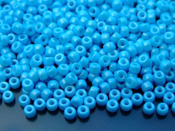 10g Pearl Shine Aqua MATUBO Seed Beads 6/0 4mm Michael's UK Jewellery