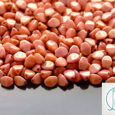 10g Pinch Kumihimo Beads Alabaster Red Luster Michael's UK Jewellery