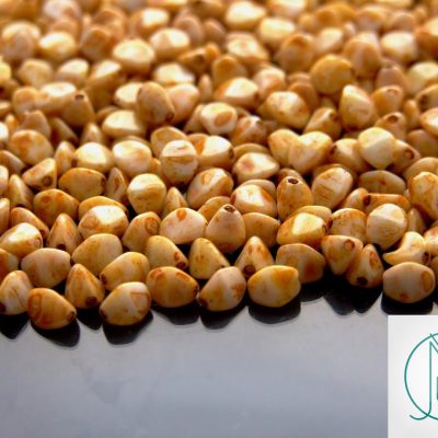 10g Pinch Kumihimo Beads Alabaster Travertin Michael's UK Jewellery