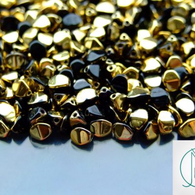 10g Pinch Kumihimo Beads Jet Amber Michael's UK Jewellery