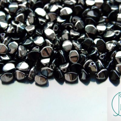 10g Pinch Kumihimo Beads Jet Chrome Michael's UK Jewellery